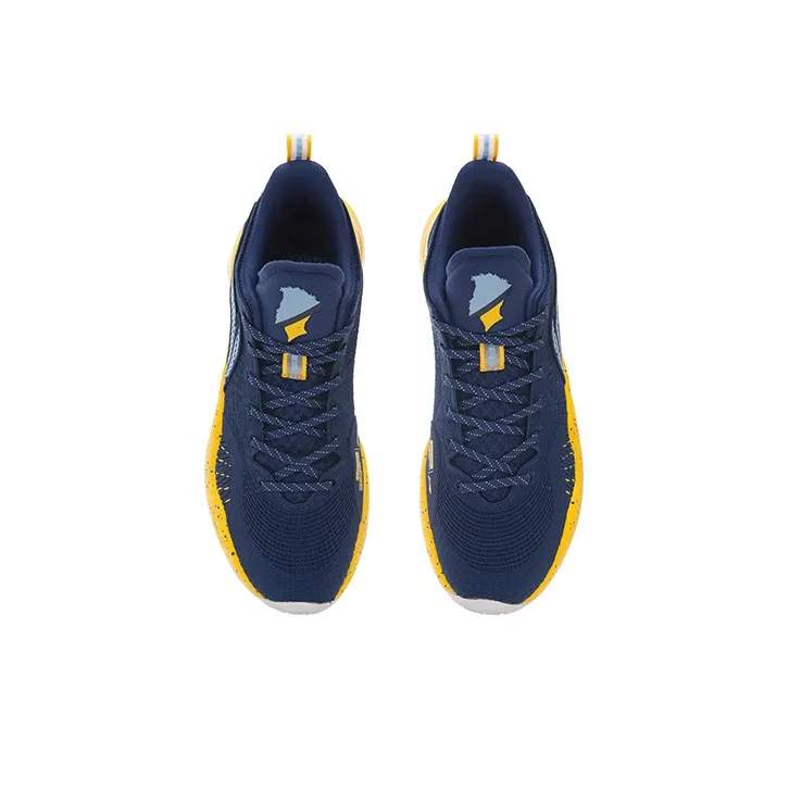 LiNing YuShuai 15 V2 Cushioning Wear Resistant Low Top Performance Basketball Shoes Men's Navy-3