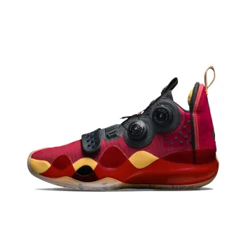 LiNing WOW 8 Cushioning Anti Slip And Wear Resistant High Top Basketball Shoes Red