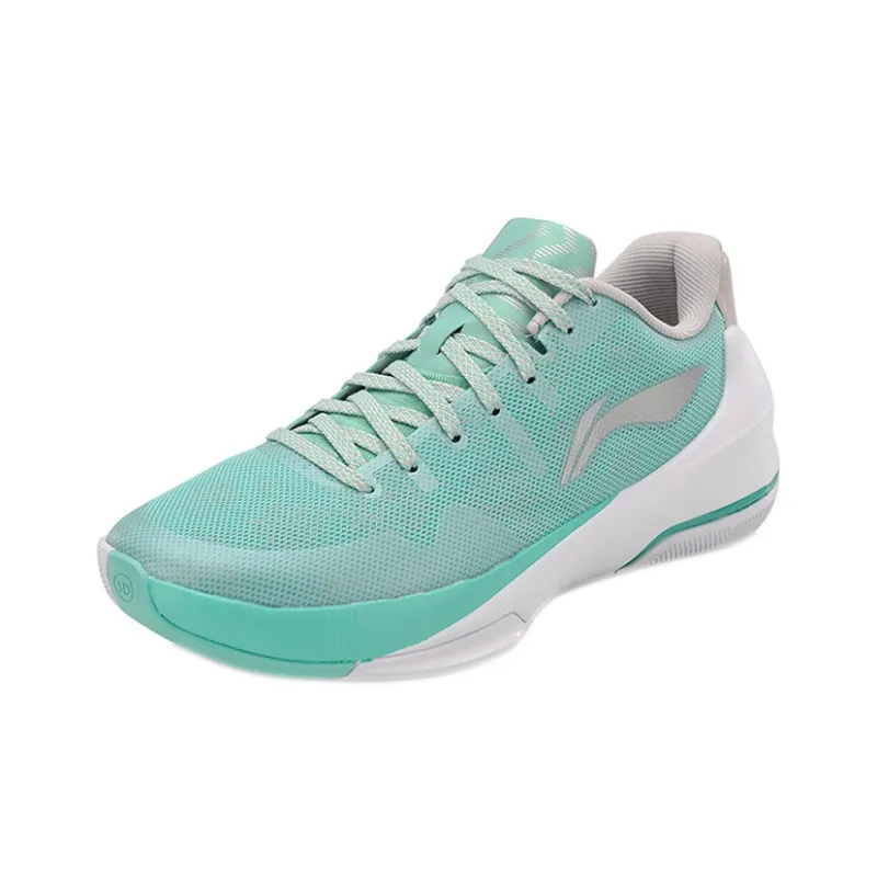 LiNing Speed 3 Anti-Slip Wear-Resistant Low-Top Basketball Shoes Light Jade Green-1