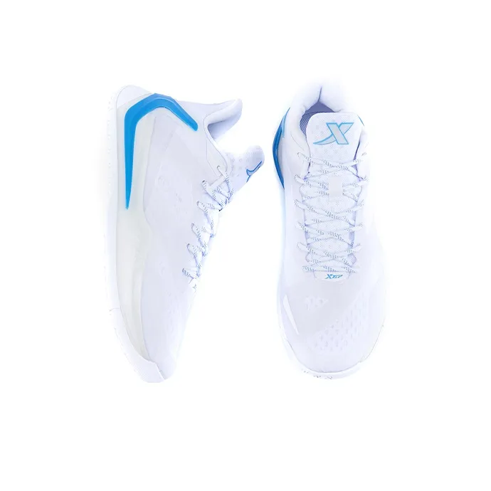 XTEP Anti Slip And Wear Resistant Breathable Cushioning Low Top Performance Basketball Shoes Men's New White-2