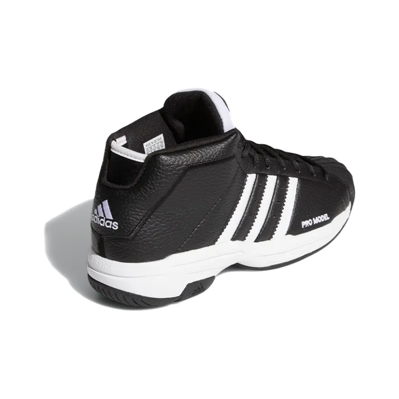 Adidas Pro Model 2G Core Black White-3