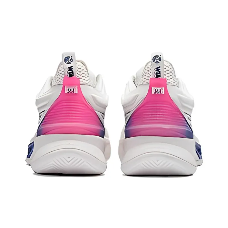 361° Restraint 3 Basketball Shoes Men Low Top White/Pink-2
