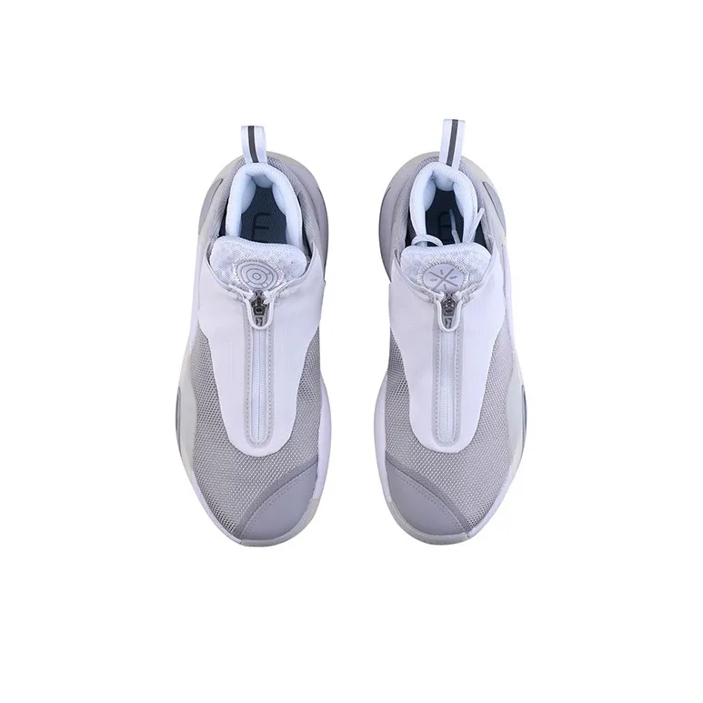LiNing All City 8 V2 All City 8 Cushioning Breathable Abrasion Resistant Low Top Basketball Shoes Men's Gray White-3