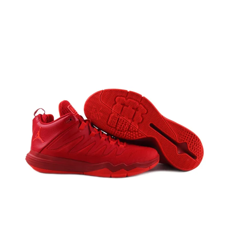 Jordan CP3 9 Cushioning Slip Resistant Coverage Lightweight Rebound Mid Top Basketball Shoes Men's Red-4