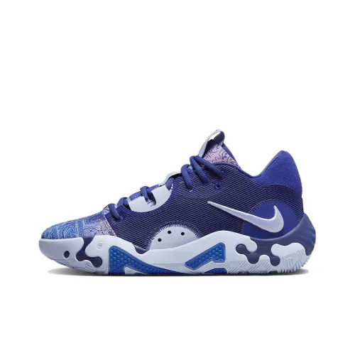 Nike PG 6 Basketball Shoes Unisex Low-Top Blue/Pink