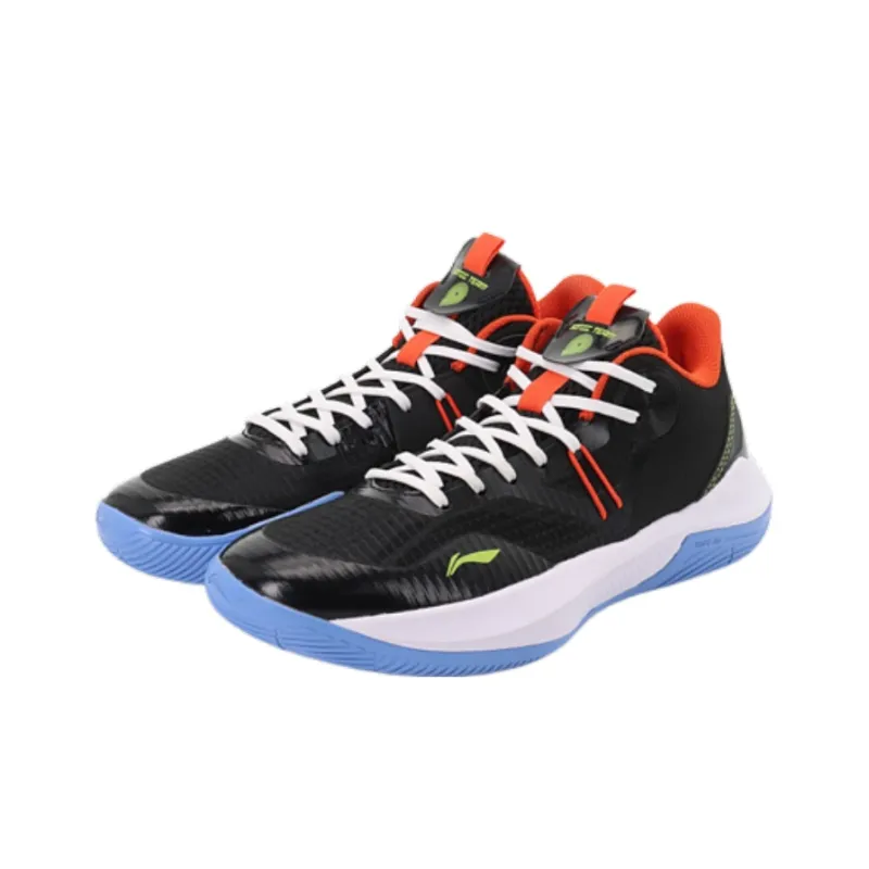 LINING SONIC Team LOW Basketball Shoes Men Low Top Black-2