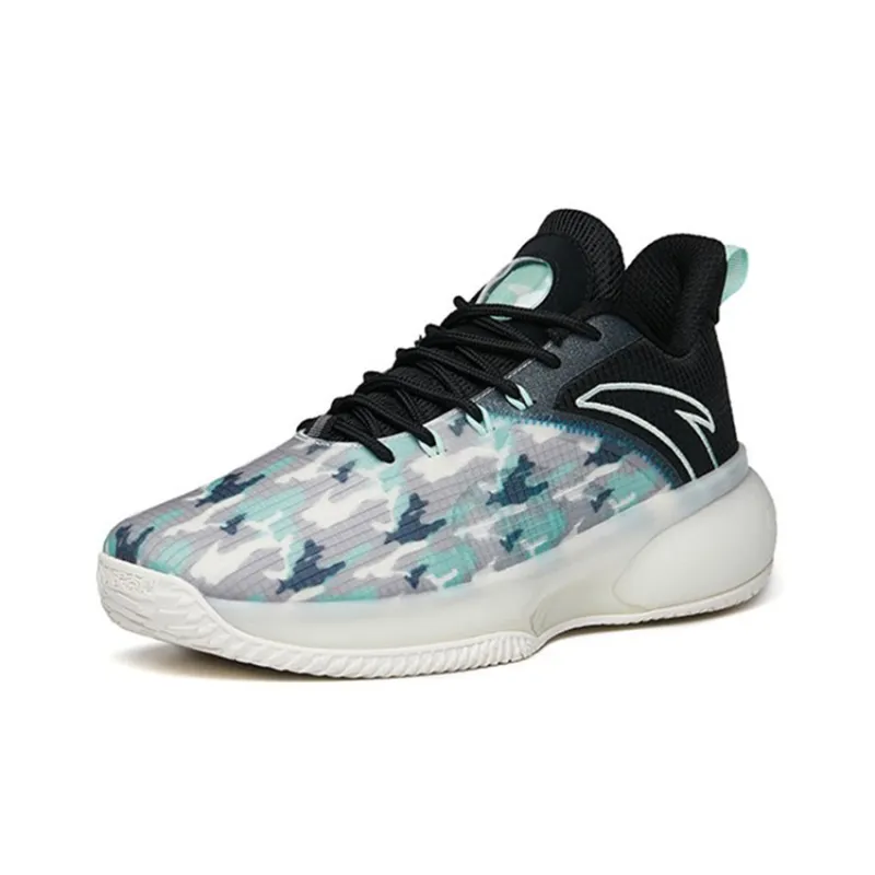 Anta Cushioning Anti-Slip And Wear-Resistant Low-Top Performance Basketball Shoes Men's White Green Black-2