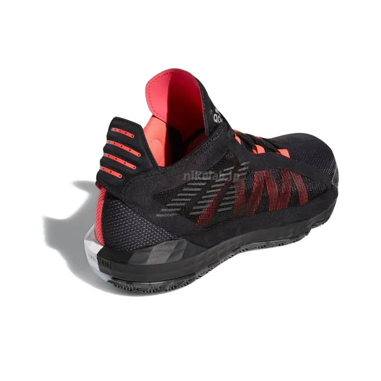 Adidas Dame 6 Black Red White-3