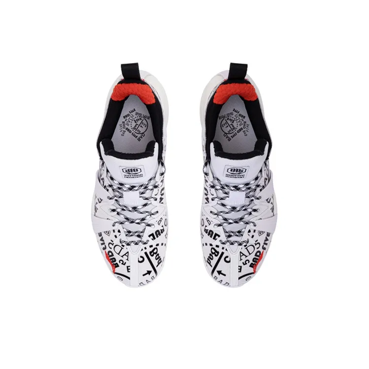 LiNing Badfive 1 Badfive Mid Top Basketball Shoes Men's White-3