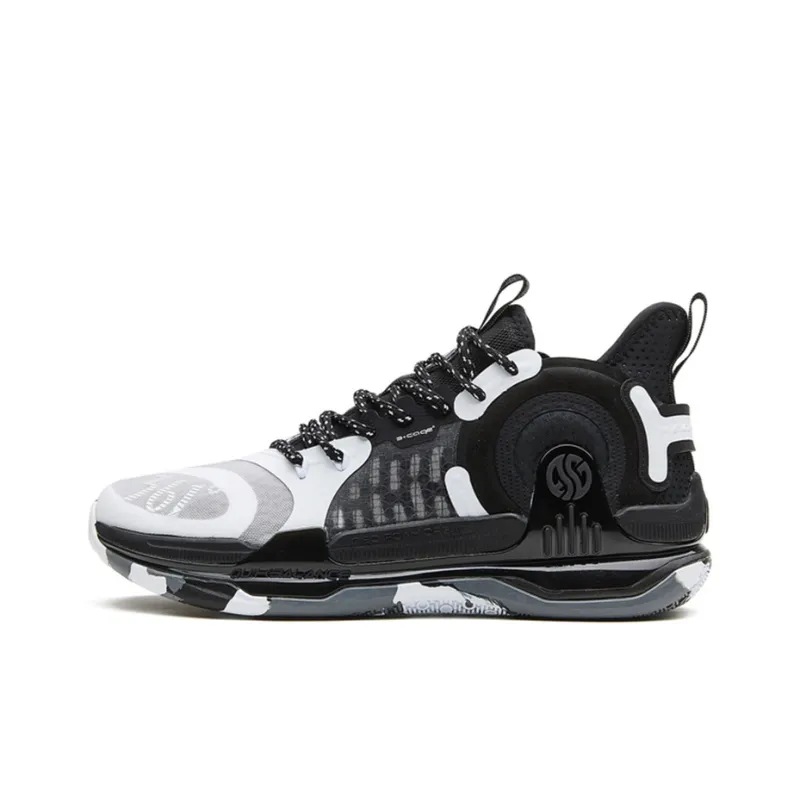 361° AG 1 Basketball Shoes Men Mid Top White/Black-0