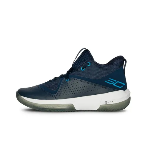 Under Armour Sc 3zer0 IV Basketball Shoes Men Low-Top Blue/Black