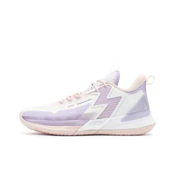 361° Big3 4.0 SWITCH Love Is Priceless Anti Slip Wear Resistant Low Top Basketball Shoes Men's White Purple