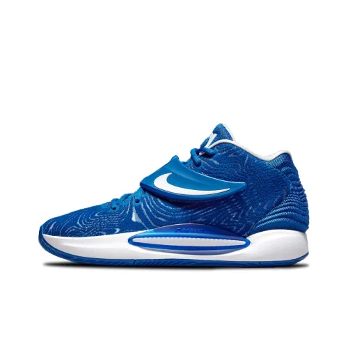 Nike KD 14 Basketball Shoes Men Mid-Top Blue/White