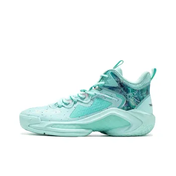 XTEP Raid Cushioning Anti Slip And Wear Resistant Mid Top Basketball Shoes Green