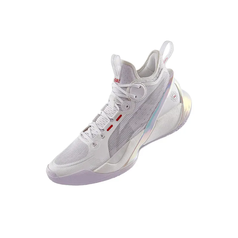 LiNing SONIC 10 Ultra Slip Resistant, Abrasion Resistant, Breathable Mid Top Basketball Shoes Men's White-3