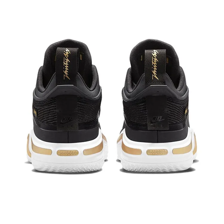 Jordan 36 Low Pf Black Gold White Sole-4