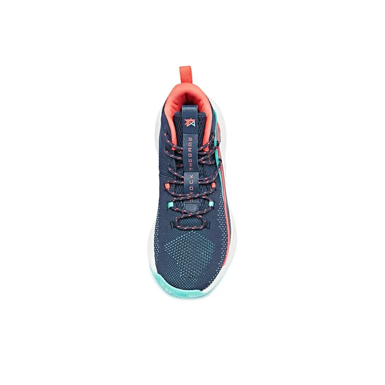 Anta Thompson Series Cushioning Anti Slip And Wear Resistant Mid Top Basketball Shoes Men's Ginger Yellow-2