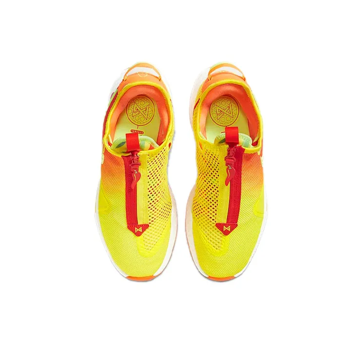 Nike PG 4 EP Mid-Top Color Matching Yellow/Red-4