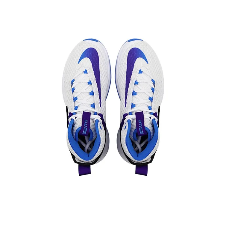 Nike Zoom Rize 1 Basketball Shoes Unisex Mid Top Black/White/Blue-3