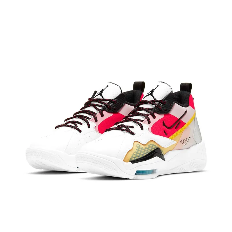 Jordan Zoom '92 White Siren Red University Gold Women's-2