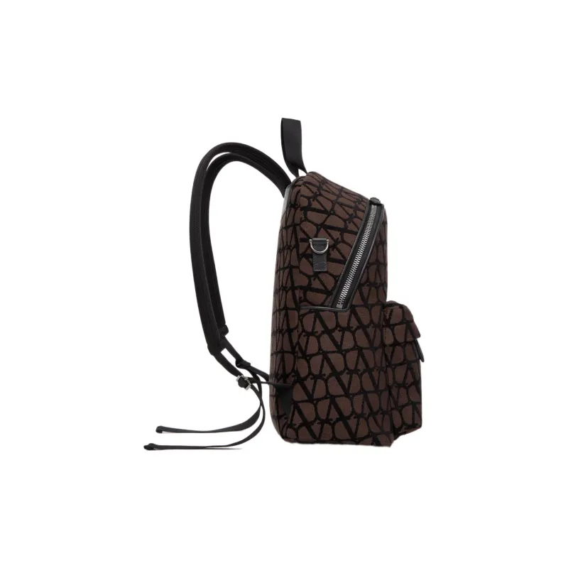 Valentino Garavani Logo Detailed Zip-Up Backpack-3