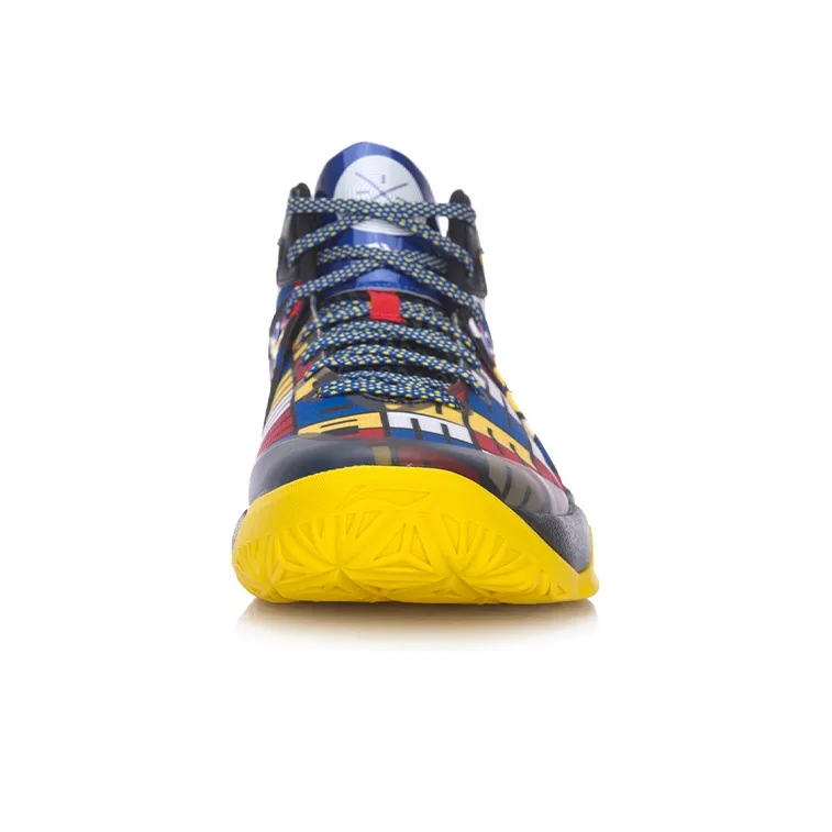 LiNing All In Team 4 Cushioning Mid Top Basketball Shoes Unisex Multicolor-3