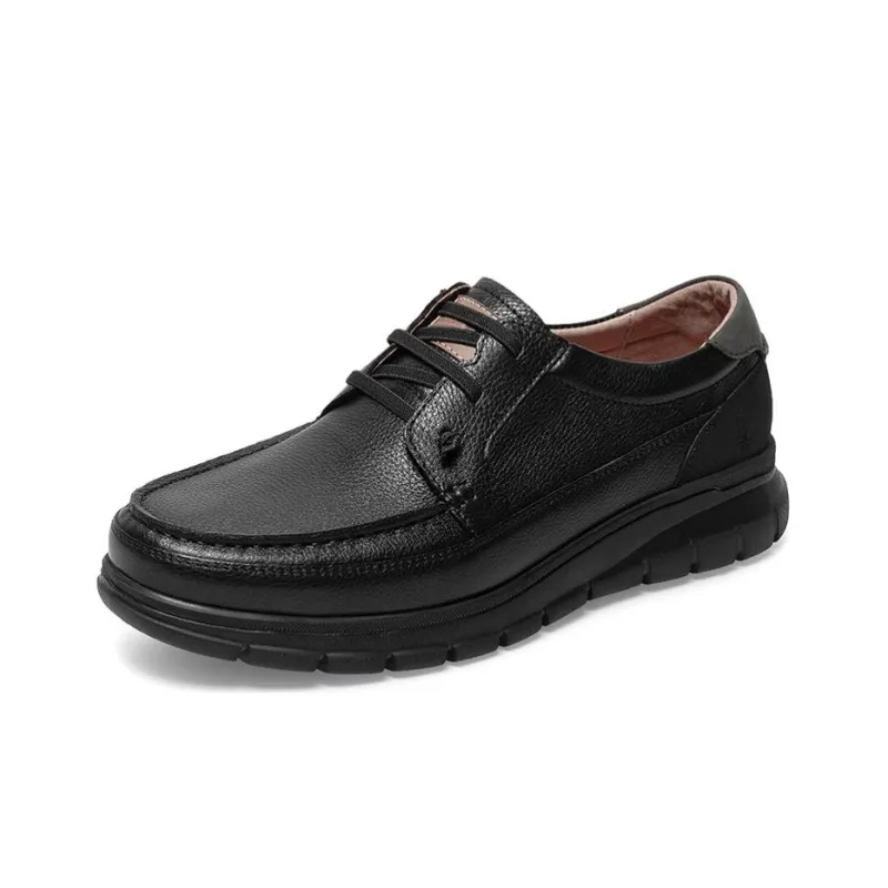 Hush Puppies Casual Leather Shoes Men's Black-2
