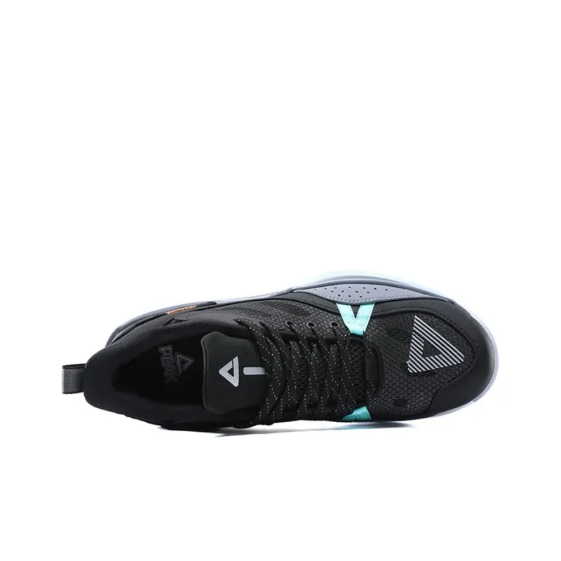 PEAK Abrasion Resistant Slip Resistant Low Top Performance Basketball Shoes Men's Black-2