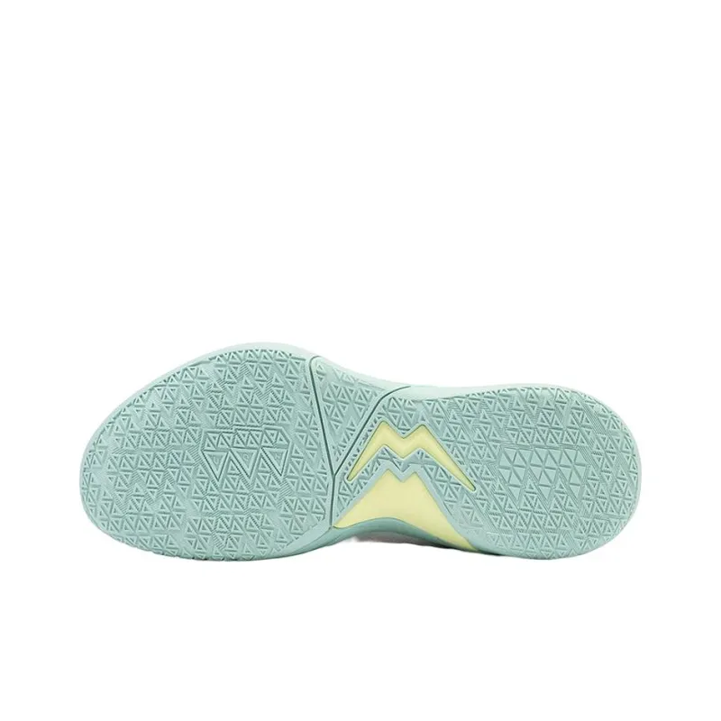 361° Big3 4.0 SWITCH Ice Cream Anti Slip Wear Resistant Low Top Performance Basketball Shoes Men's White Cyan-4