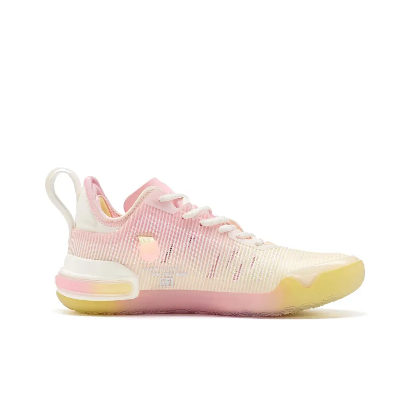 PEAK Wiggins AW1 Replaceable Version Taichi Ripple Low-Top Performance Basketball Shoes Women's Light Pink-1