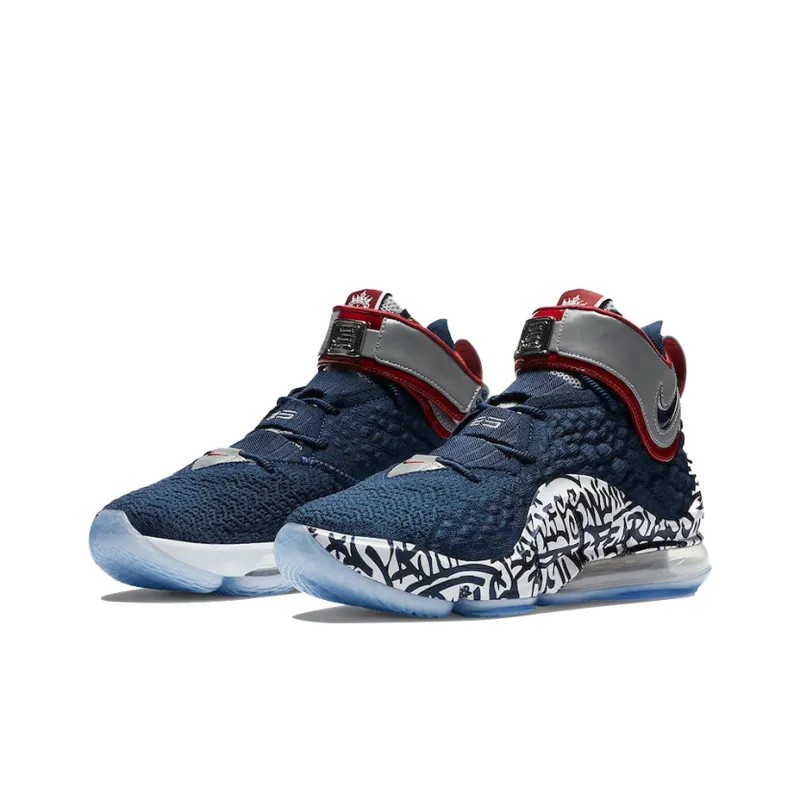 Nike LeBron 17 'LeBron 4 Cold Blue Graffiti'-2