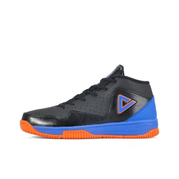 PEAK Wear-Resistant Mid-Top Performance Basketball Shoes Men's Black Blue
