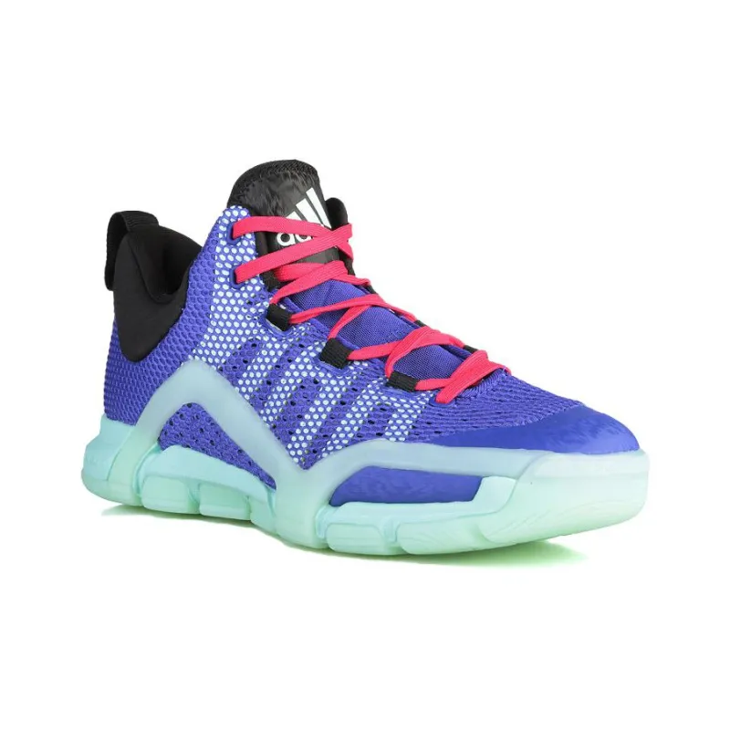 Adidas Crazyquick 3 Cushioning Anti-Slip And Wear-Resistant Low-Top Performance Basketball Shoes Men's Blue Green Red-1