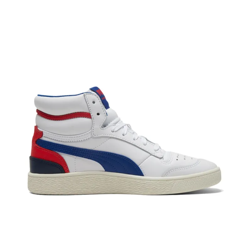 PUMA Ralph Sampson Mid Og White Blue Red-1