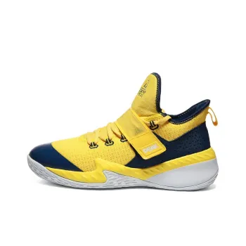 PEAK Mid Top Performance Basketball Shoes Men's Yellow