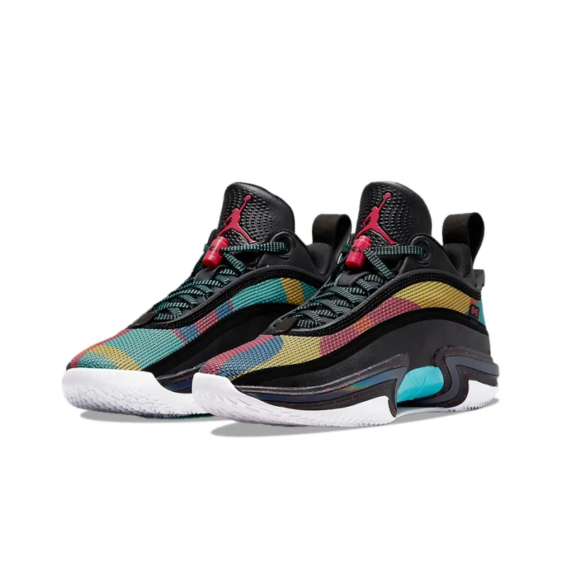 JORDAN 36 Low 'Black Multi Color'-2