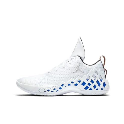 Jordan Jumpman Diamond Basketball Shoes Men Low-Top White