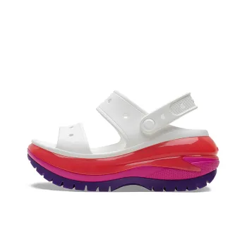 Crocs Classic Mega Crush Sandal 'White Red Purple' Women's