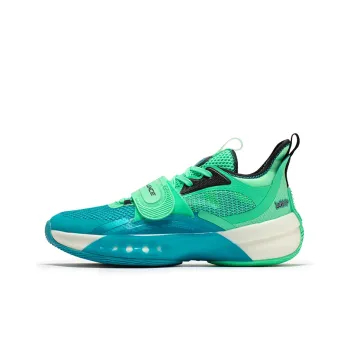 361° Zen 4 Wear Resistant Slip Resistant Mid Top Performance Basketball Shoes Men's Green