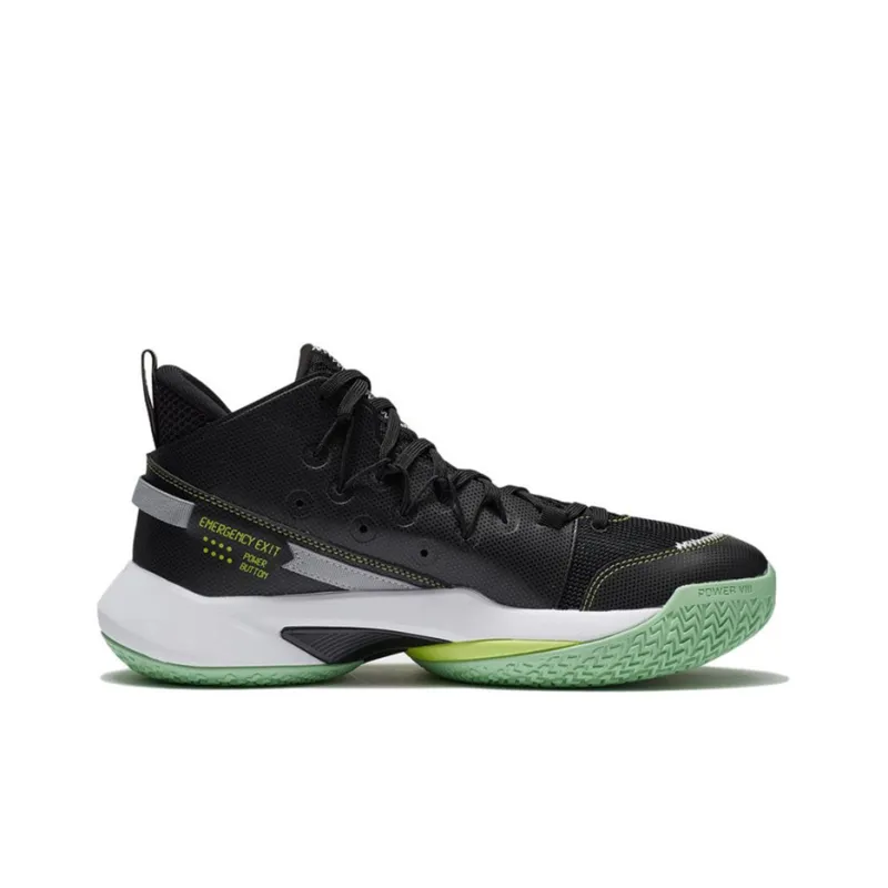 LiNing Air Strike 8 V2 Shock Absorbers Rebound Mid Top Performance Basketball Shoes Men's Black-1