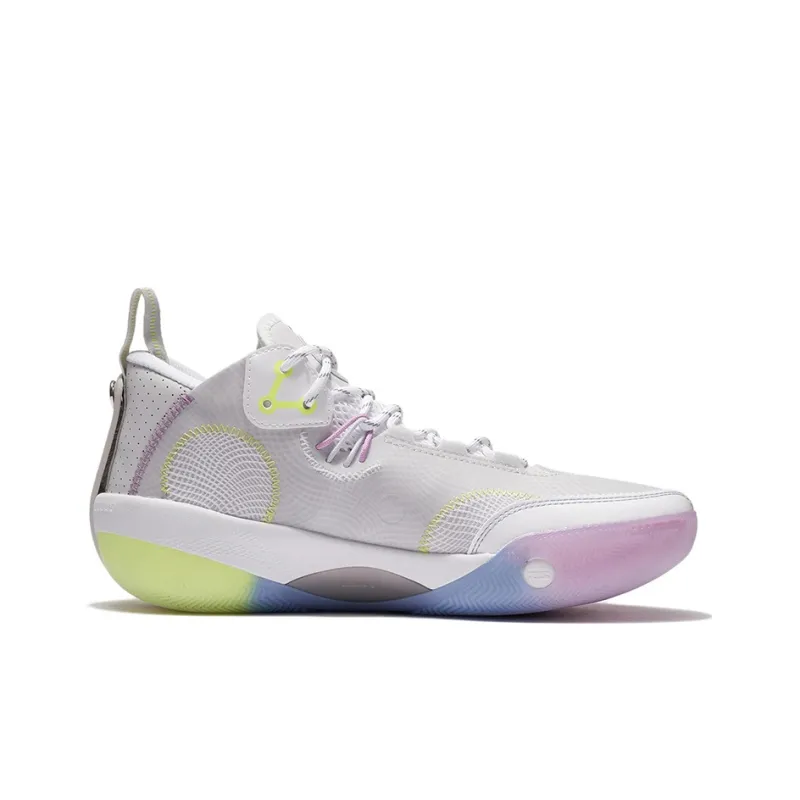 LiNing Shadow 3 Cushioning, Slip Resistant, Abrasion Resistant, Rebound Low Top Basketball Shoes Men's Antarctic Gray-1