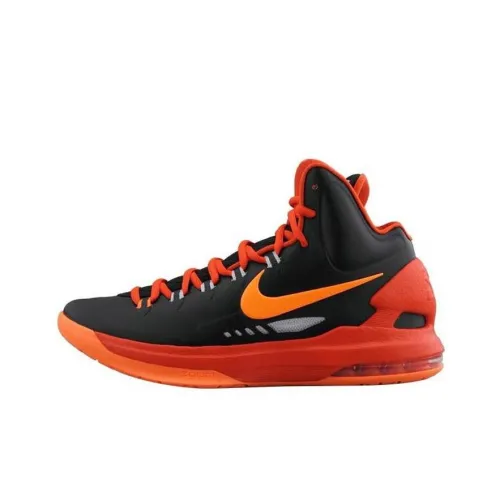Nike KD 5 Basketball Shoes Men Mid Top Black/Orange/Red