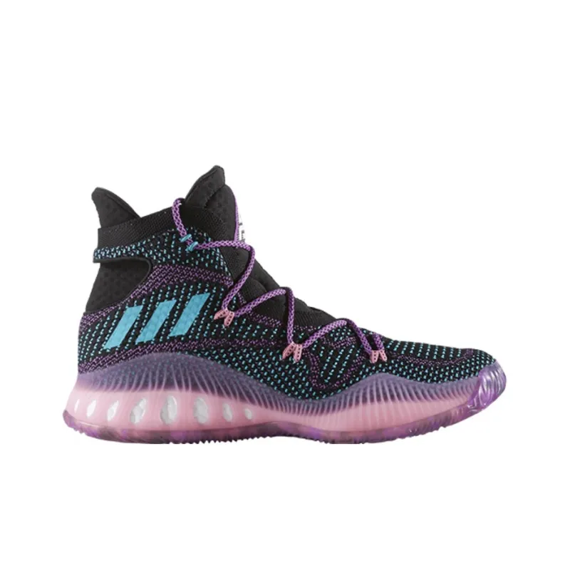 Adidas Crazy Explosive Series 1 Swaggy P PE Non slip Lightweight High Top Basketball Shoes Men's Black Purple-1