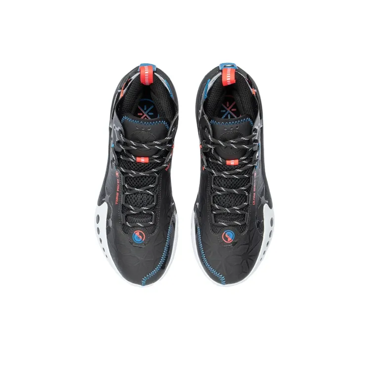 LINING Shadow 3 Basketball Shoes Men Mid Top Black-3