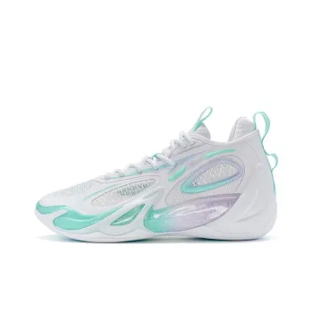 XTEP Battle 2 Generations Cushioning Anti Slip And Wear Resistant Low Top Basketball Shoes Men's White Blue Purple