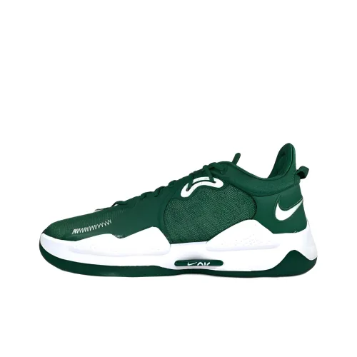 Nike PG 5 Basketball Shoes Men Low-Top Green/White