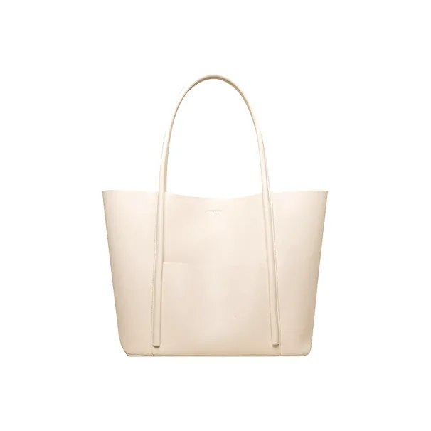 MARKANGARO PU Tote Bag Shoulder Bag Women's Black White Coffee-1