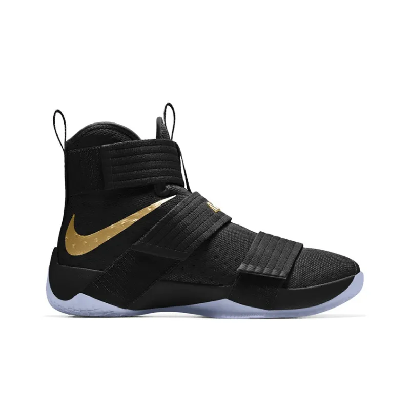 Nike LeBron Zoom Soldier 10 Black Gold 'Black Gold Yellow Gold'-1