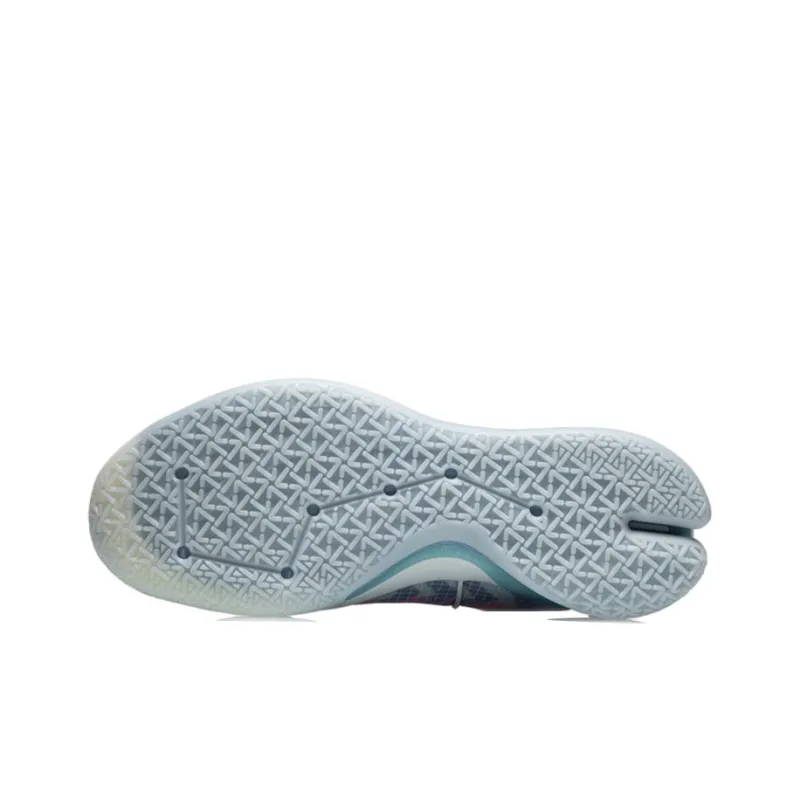 LINING Blitz 7 Premium Basketball Shoes Men Low Top White/Blue/Pink-4