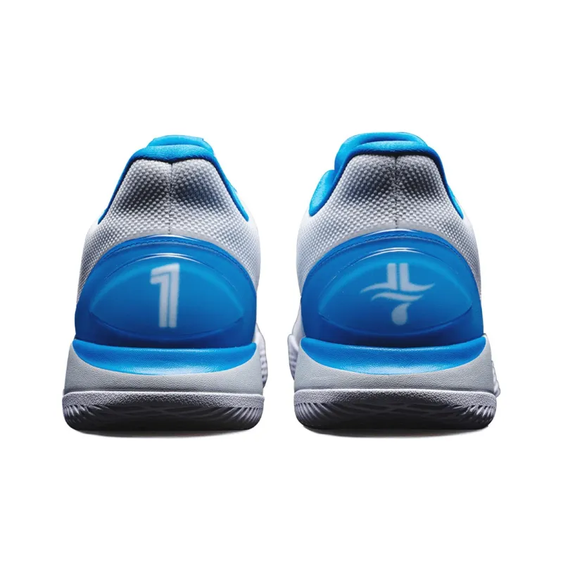 XTEP Jeremy Lin 1 Cushioned Slip Resistant Lightweight Low Top Basketball Shoes Men's Blue Gray-3